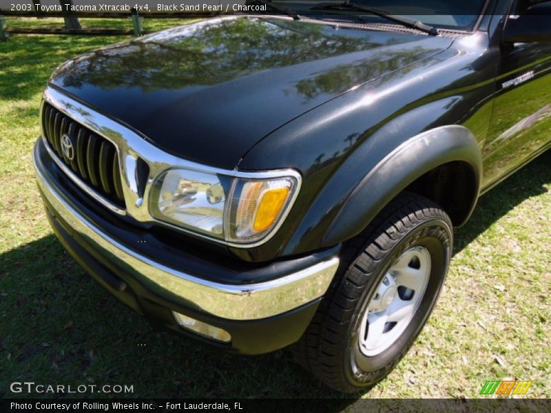 Black Sand Pearl / Charcoal 2003 Toyota Tacoma Xtracab 4x4