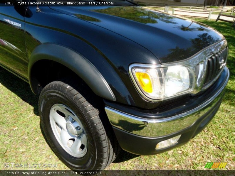 Black Sand Pearl / Charcoal 2003 Toyota Tacoma Xtracab 4x4