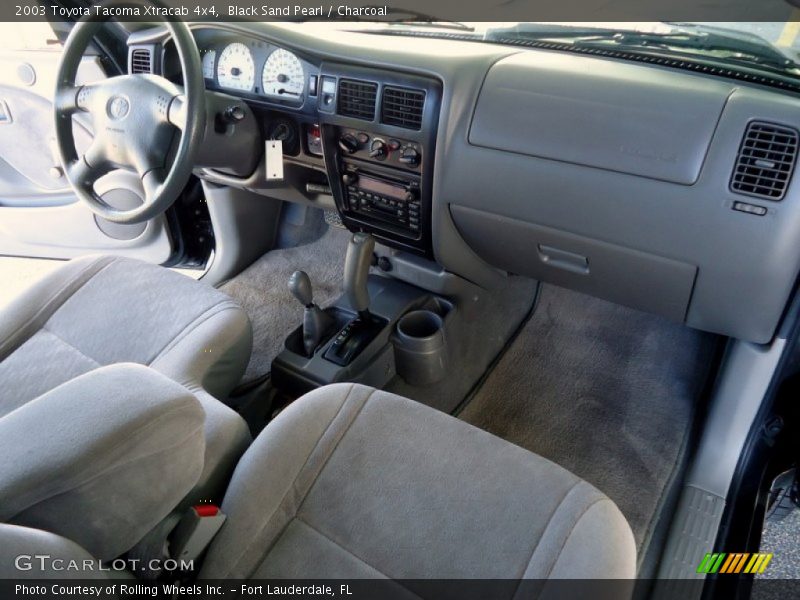 Black Sand Pearl / Charcoal 2003 Toyota Tacoma Xtracab 4x4
