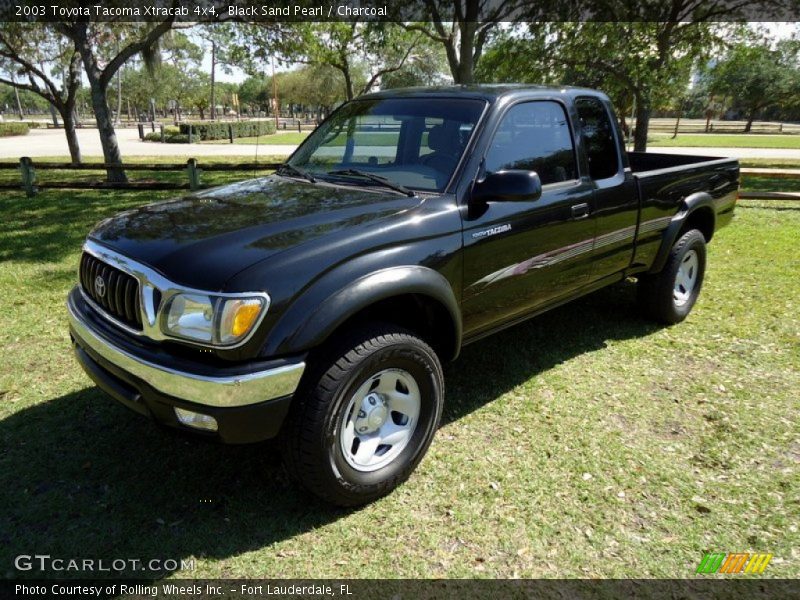 Black Sand Pearl / Charcoal 2003 Toyota Tacoma Xtracab 4x4