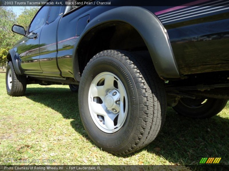 Black Sand Pearl / Charcoal 2003 Toyota Tacoma Xtracab 4x4