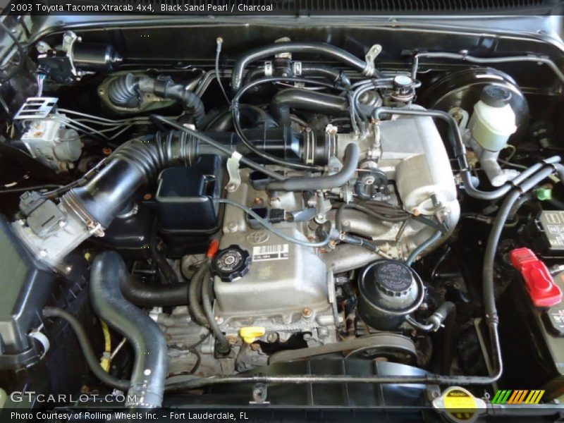 Black Sand Pearl / Charcoal 2003 Toyota Tacoma Xtracab 4x4