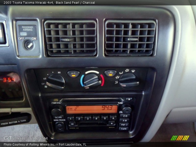 Black Sand Pearl / Charcoal 2003 Toyota Tacoma Xtracab 4x4
