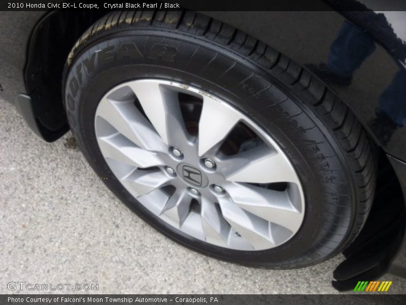 Crystal Black Pearl / Black 2010 Honda Civic EX-L Coupe