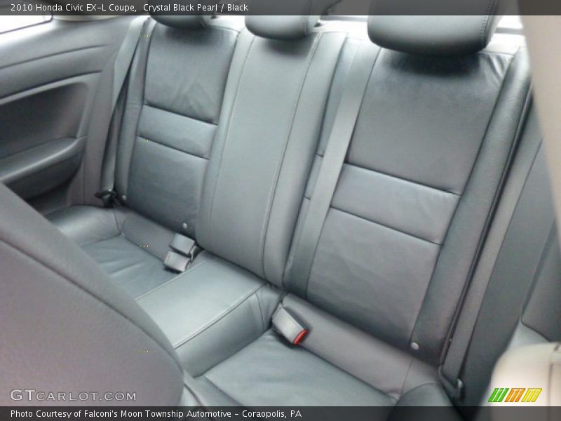 Crystal Black Pearl / Black 2010 Honda Civic EX-L Coupe