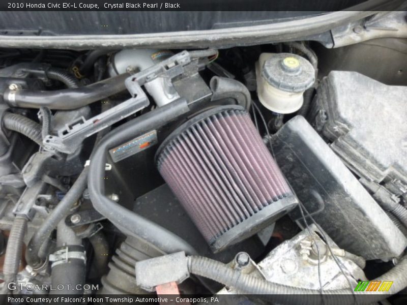 Crystal Black Pearl / Black 2010 Honda Civic EX-L Coupe