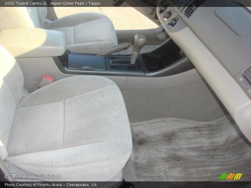 Aspen Green Pearl / Taupe 2002 Toyota Camry LE