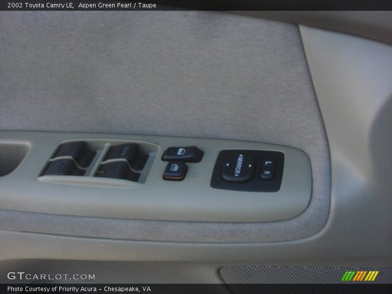 Aspen Green Pearl / Taupe 2002 Toyota Camry LE