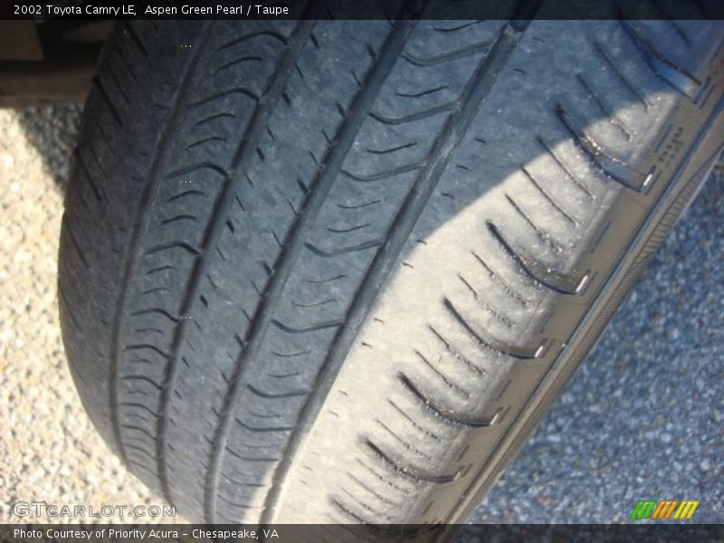 Aspen Green Pearl / Taupe 2002 Toyota Camry LE