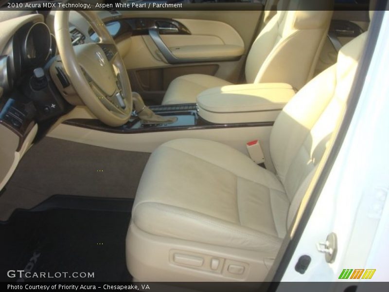 Aspen White Pearl / Parchment 2010 Acura MDX Technology