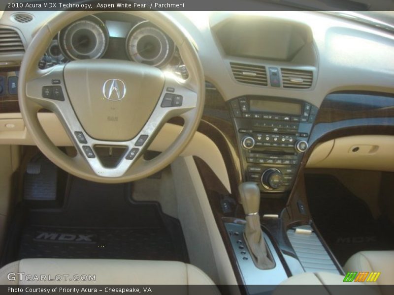 Aspen White Pearl / Parchment 2010 Acura MDX Technology