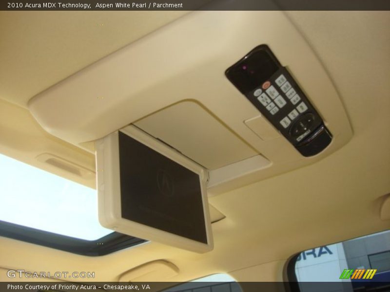 Aspen White Pearl / Parchment 2010 Acura MDX Technology