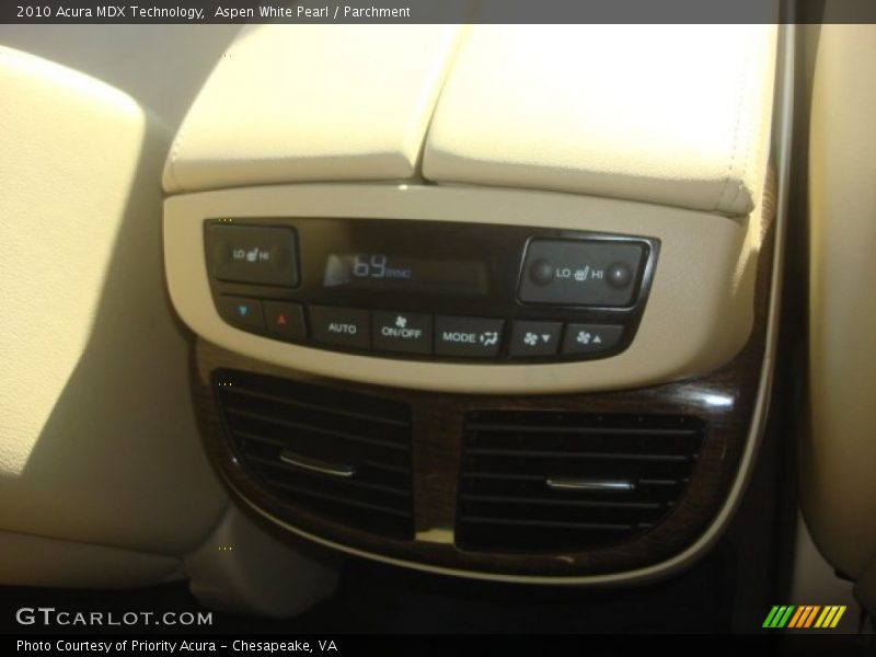 Aspen White Pearl / Parchment 2010 Acura MDX Technology