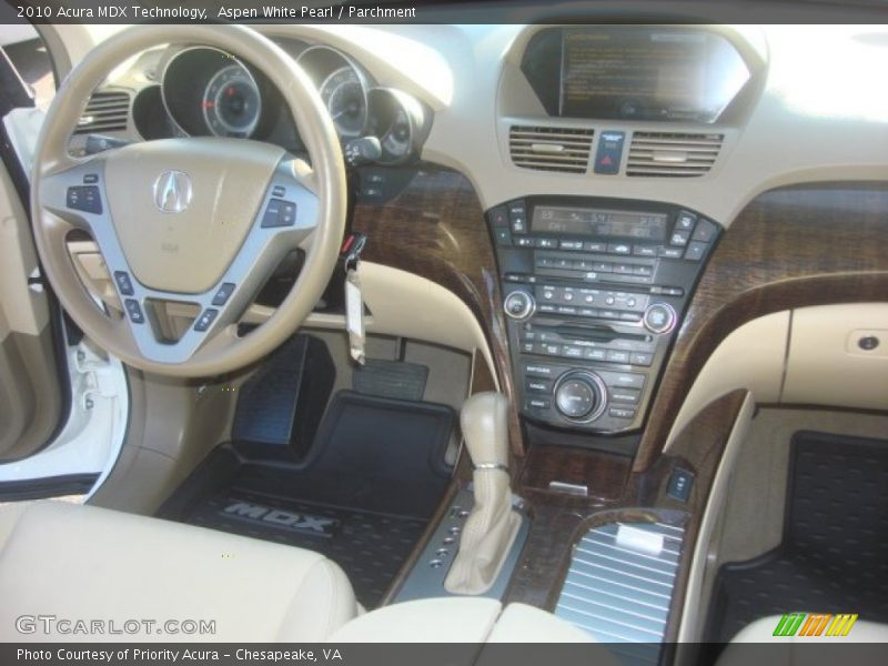 Aspen White Pearl / Parchment 2010 Acura MDX Technology
