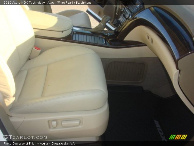Aspen White Pearl / Parchment 2010 Acura MDX Technology