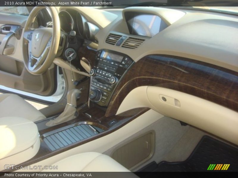 Aspen White Pearl / Parchment 2010 Acura MDX Technology