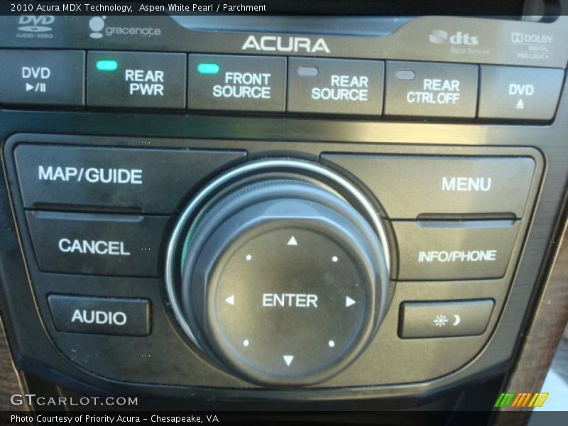 Aspen White Pearl / Parchment 2010 Acura MDX Technology