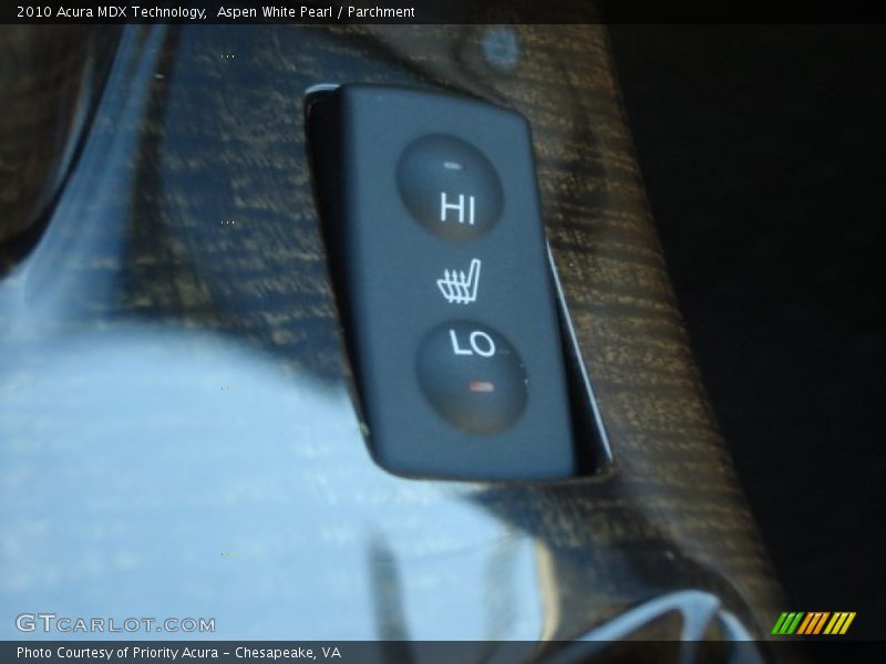 Aspen White Pearl / Parchment 2010 Acura MDX Technology