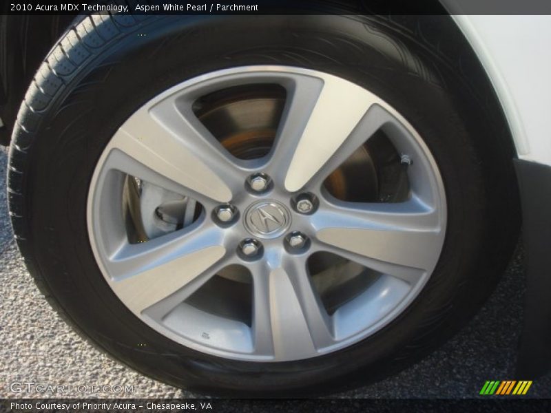 Aspen White Pearl / Parchment 2010 Acura MDX Technology