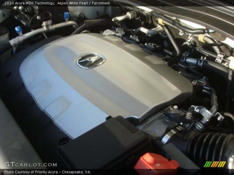 Aspen White Pearl / Parchment 2010 Acura MDX Technology