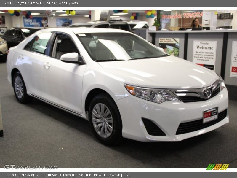 Super White / Ash 2013 Toyota Camry LE