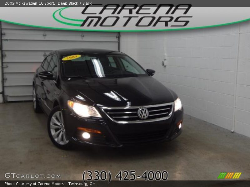 Deep Black / Black 2009 Volkswagen CC Sport