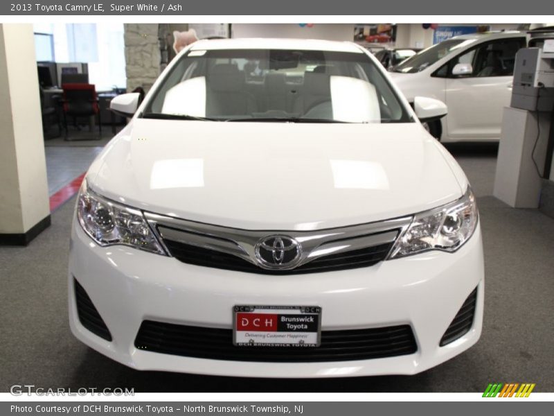 Super White / Ash 2013 Toyota Camry LE