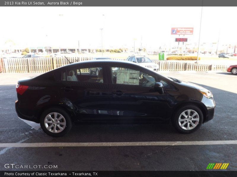 Aurora Black / Beige 2013 Kia Rio LX Sedan