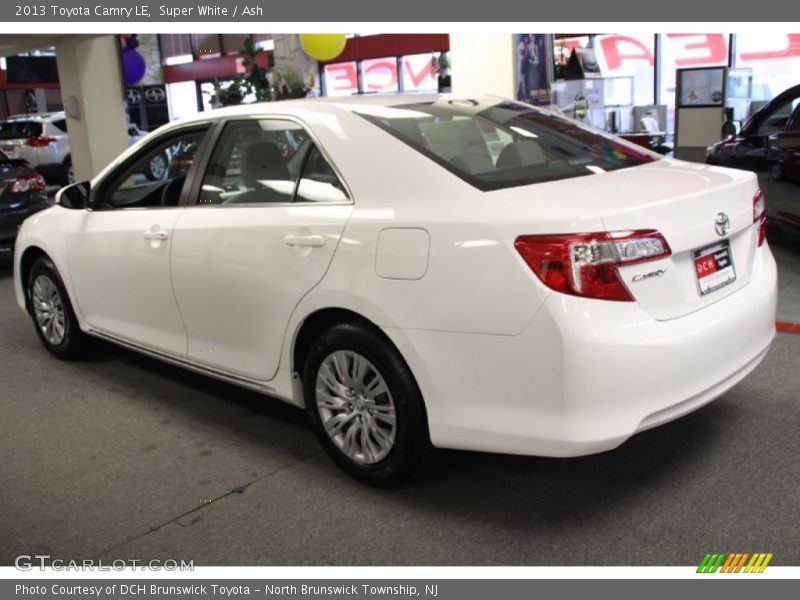Super White / Ash 2013 Toyota Camry LE