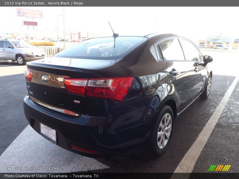 Aurora Black / Beige 2013 Kia Rio LX Sedan