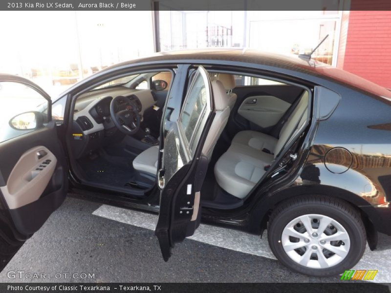 Aurora Black / Beige 2013 Kia Rio LX Sedan