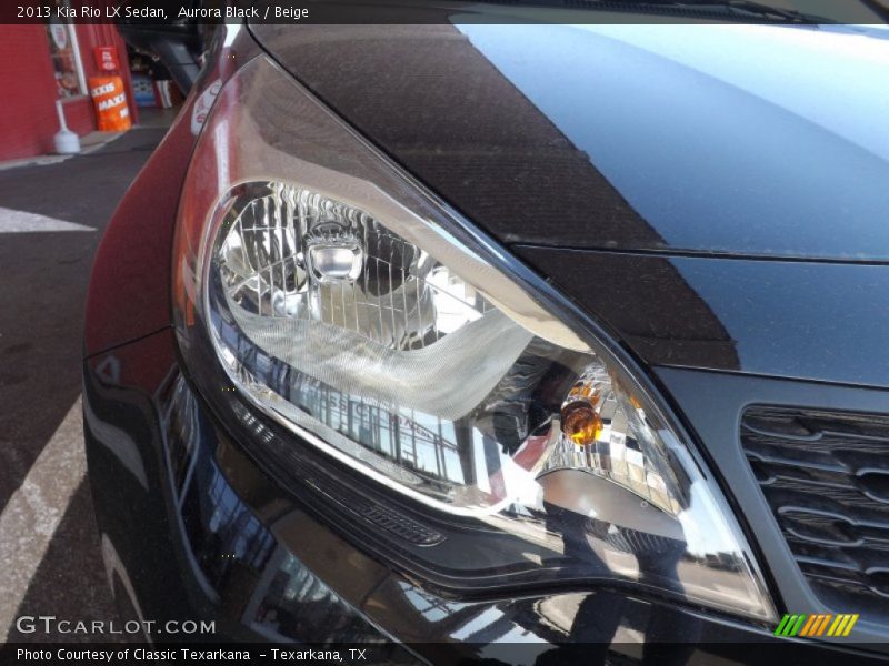 Aurora Black / Beige 2013 Kia Rio LX Sedan