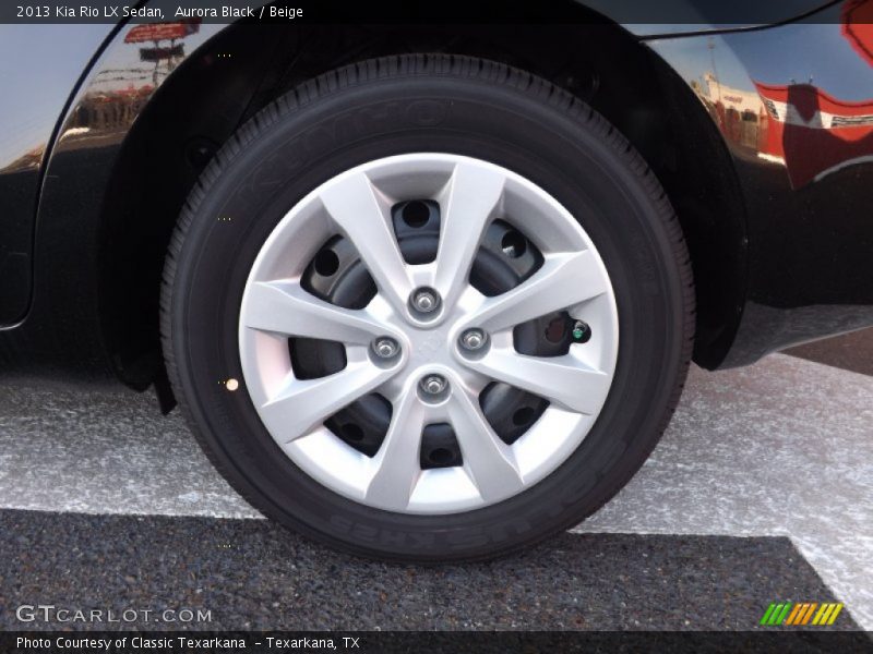 Aurora Black / Beige 2013 Kia Rio LX Sedan