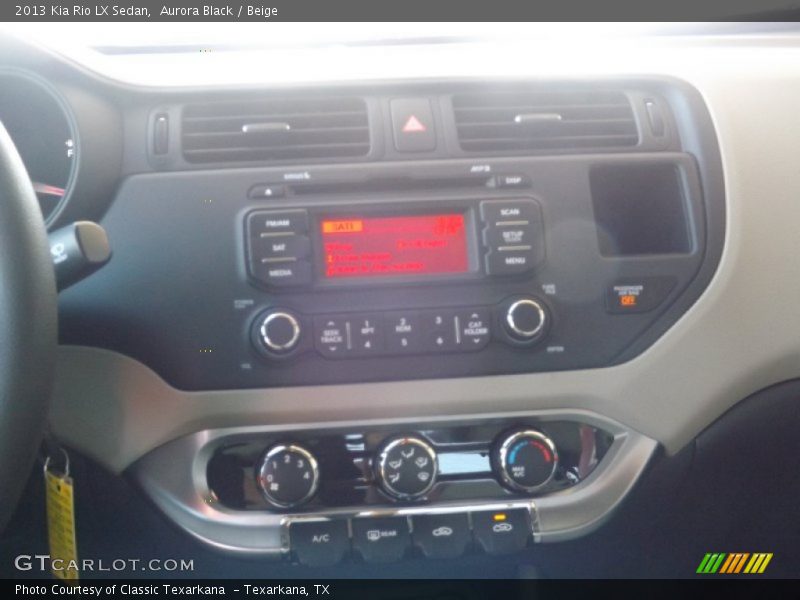 Aurora Black / Beige 2013 Kia Rio LX Sedan