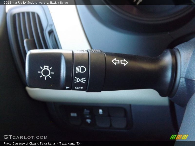 Aurora Black / Beige 2013 Kia Rio LX Sedan