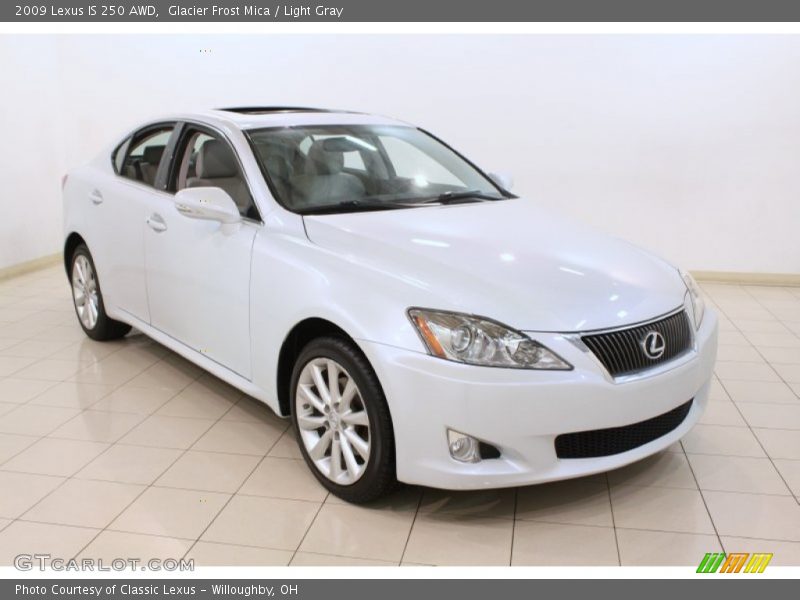 Glacier Frost Mica / Light Gray 2009 Lexus IS 250 AWD