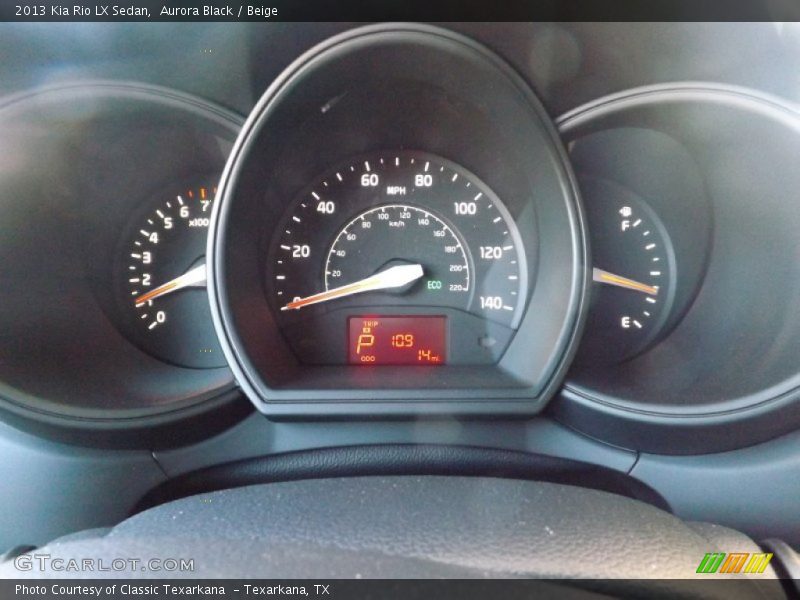 Aurora Black / Beige 2013 Kia Rio LX Sedan