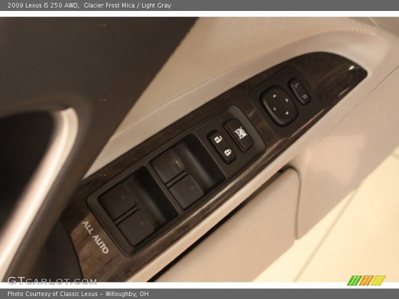 Glacier Frost Mica / Light Gray 2009 Lexus IS 250 AWD