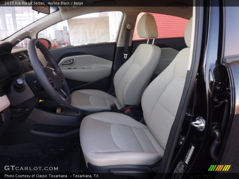 Aurora Black / Beige 2013 Kia Rio LX Sedan