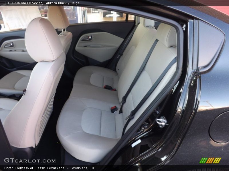 Aurora Black / Beige 2013 Kia Rio LX Sedan