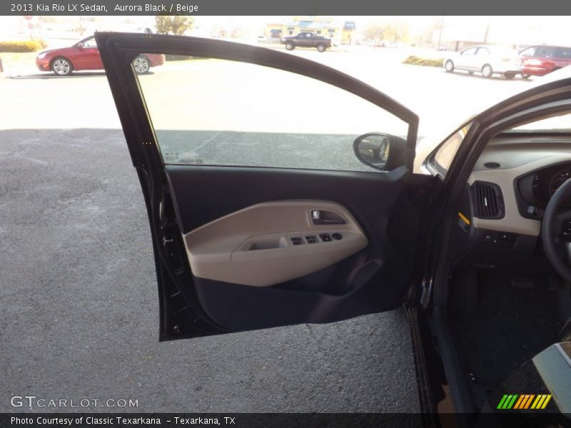 Aurora Black / Beige 2013 Kia Rio LX Sedan