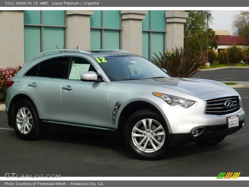 Liquid Platinum / Graphite 2012 Infiniti FX 35 AWD