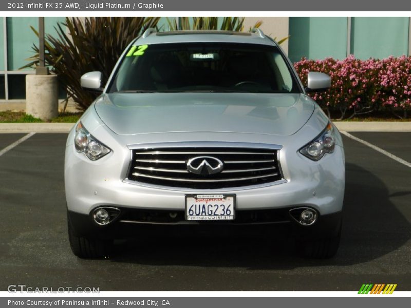 Liquid Platinum / Graphite 2012 Infiniti FX 35 AWD