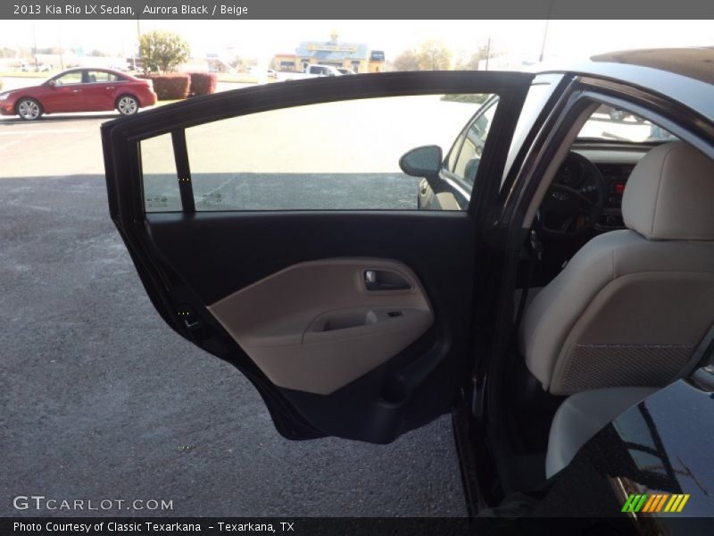 Aurora Black / Beige 2013 Kia Rio LX Sedan