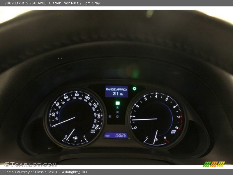 Glacier Frost Mica / Light Gray 2009 Lexus IS 250 AWD