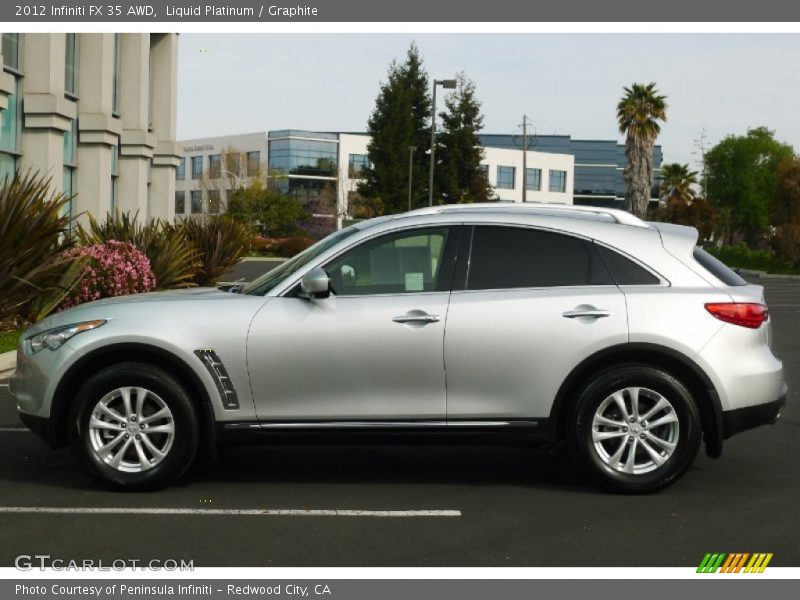 Liquid Platinum / Graphite 2012 Infiniti FX 35 AWD