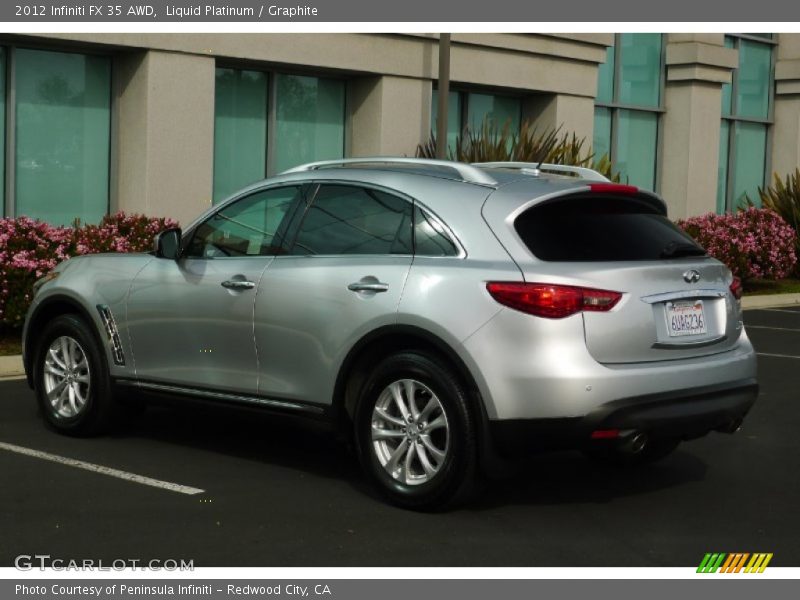 Liquid Platinum / Graphite 2012 Infiniti FX 35 AWD