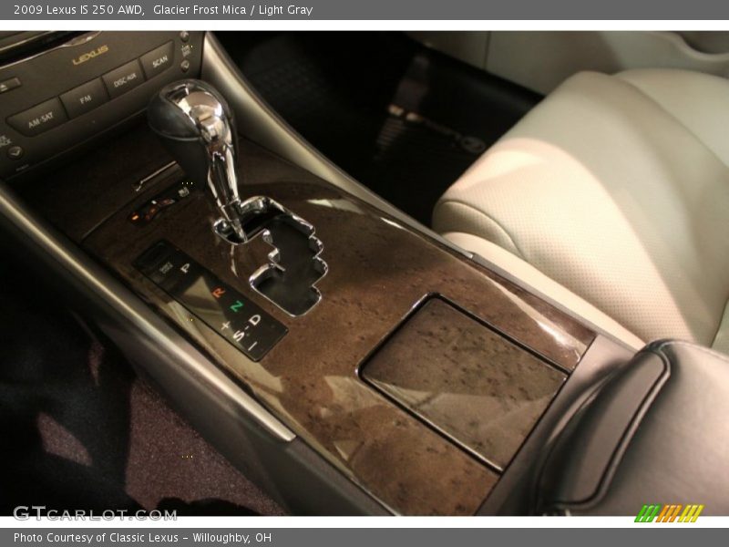 Glacier Frost Mica / Light Gray 2009 Lexus IS 250 AWD