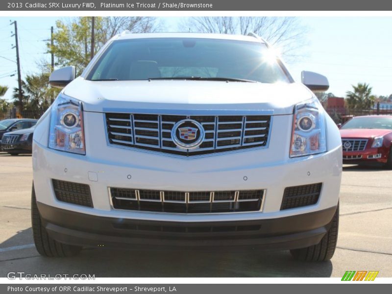 Platinum Ice Tricoat / Shale/Brownstone 2013 Cadillac SRX Luxury FWD