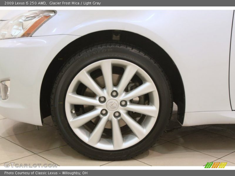 Glacier Frost Mica / Light Gray 2009 Lexus IS 250 AWD